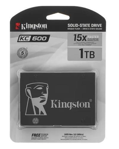 Твердотельный диск 1TB Kingston KC600, 2.5", SATA III, [R/W - 550/520 MB/s] фото 2
