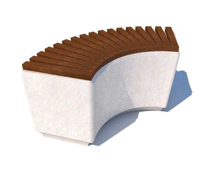 Скамья из архитектурного бетона фото 6