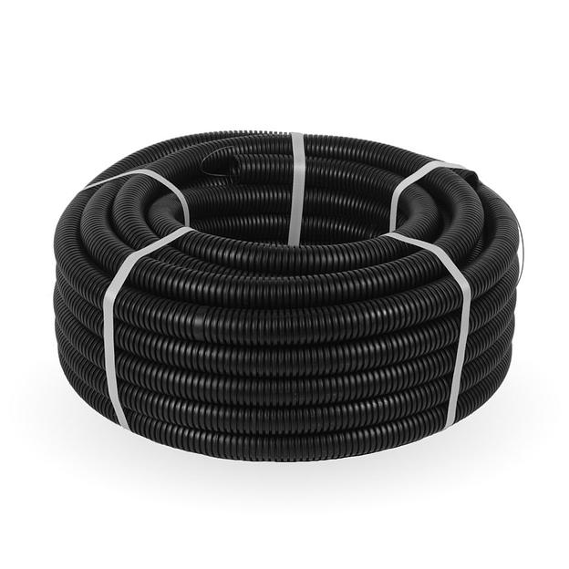 Труба гофрированная ПНД лёгкая безгалогенная (HF) стойкая к ультрафиолету с/з д32 (25м/1375м уп/пал) фото 2