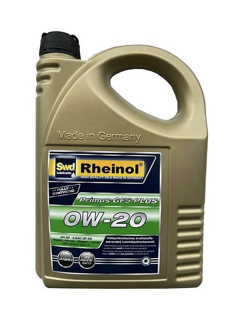 Моторное масло для легковых автомобилей SwdRheinol Primus GF5 Plus 0W-20, 1 л, опт фото 1