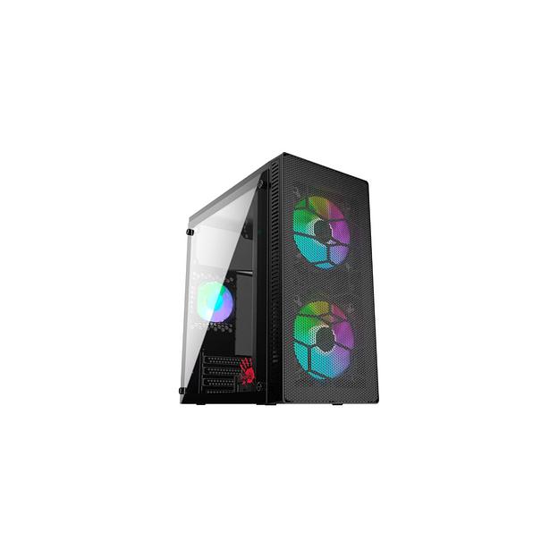 Корпус mATX BLOODY BD-CC101, Mini-Tower, без БП, черный [bd-cc101-bk] фото 1