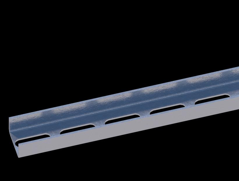 Перфошвеллер К347 32х20х2000 оцинкованный толщина 2мм фото 1