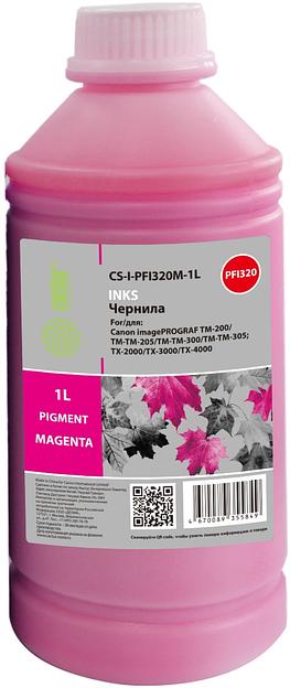 Чернила Cactus CS-I-PFI320M-1L PFI-320/120 пурпурный1000мл для Canon imagePROGRAF TM-200/TM-205/TM-300/TM-30 фото 1