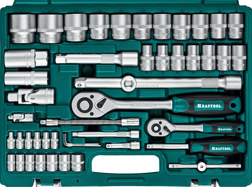 KRAFTOOL X-Drive 94, 94 предм., (1/2″+1/4″), универсальный набор инструмента (27883-H95) фото 4