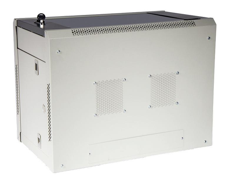 Шкаф коммутационный Lanmaster (TWT-CBWPG-6U-6X4-GY) 6U 600x400мм пер.дв.стекл 60кг серый фото 3