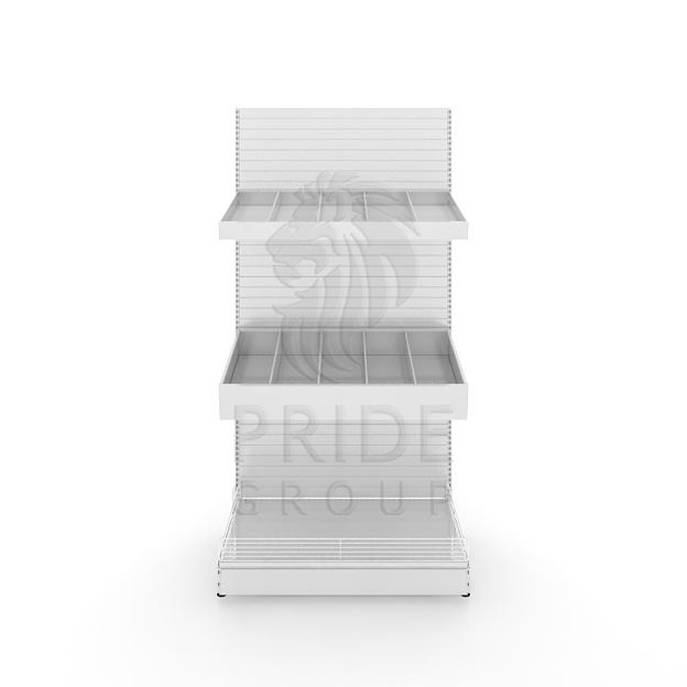 Стеллаж кондитерский 1250x500x1900 2 лотка фото 1