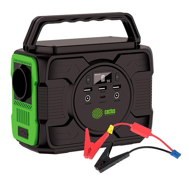 Мобильный аккумулятор Cactus CS-PCS144-EC5 40000mAh 2.1A 2xUSB черный/зеленый фото 2