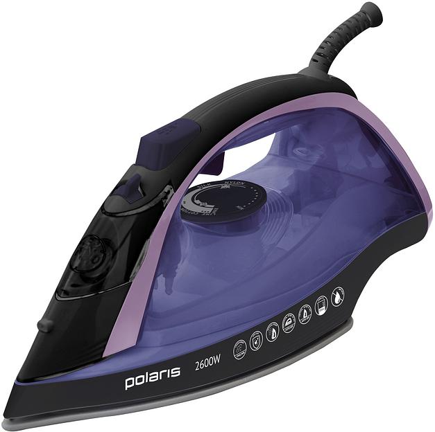 Утюг Polaris PIR 2668AK 2600Вт черный/фиолетовый фото 1