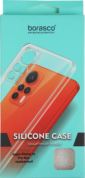 Чехол (клип-кейс) BoraSCO для Apple iPhone 14 Pro Max прозрачный (70801) фото 7