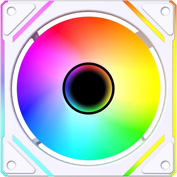 Вентилятор для корпуса Bloody BD-CF120ARGB2 ARGB 120х120x25 белый 4-pin 26дБ (BD-CF120ARGB2-WH) Ret фото 1