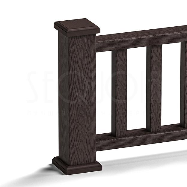 Комплект крышка\юбка для столба Sequoia® Brown, опт фото 2