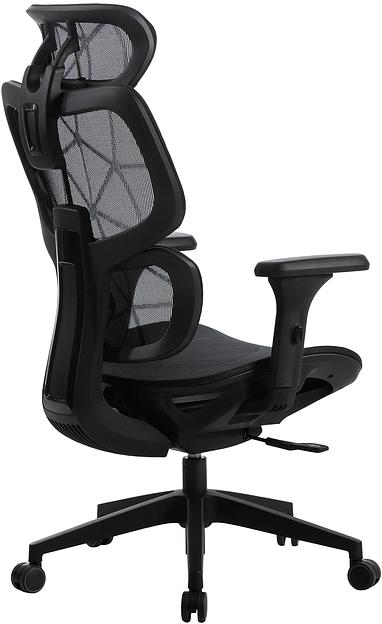 Кресло Cactus CS-MC555-BK черный сетка с подголов. крестов. пластик фото 4