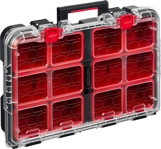 KETER STACKNROLL, 525 х 345 х 147 мм, (21″), пластиковый ящик-органайзер с 10 регулируемыми ячейками (38399) фото 3