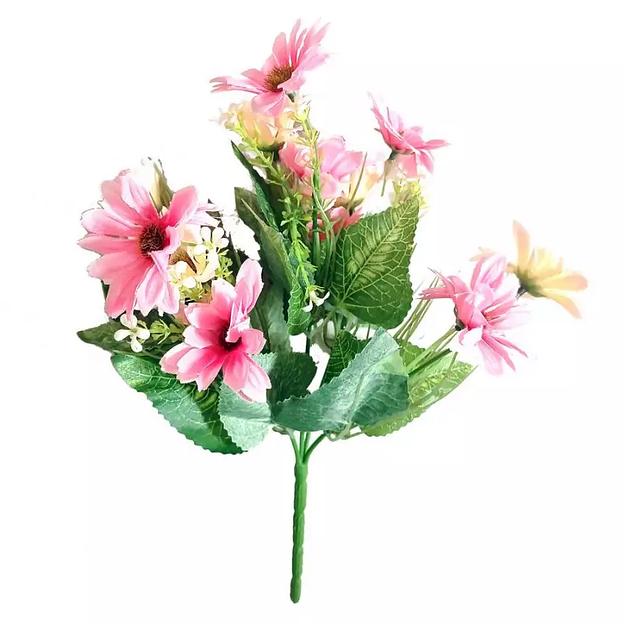 Букет герберы 5 веток (13 цветочков) 864-6 32см фото 1