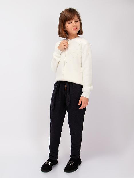 Брюки для девочки Соль&Перец тёмно-серый, арт.SP24115 ОПТ фото 5