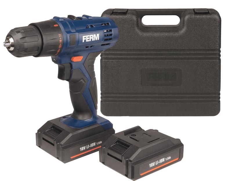 Дрель-шуруповерт Ferm CDM1120 аккум. патрон:быстрозажимной (кейс в комплекте) фото 5