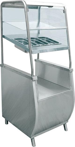 Прилавок для столовых приборов с хлебницей ПСПХ-70Т фото 1