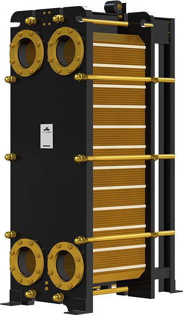 Ширококанальный пластинчатый теплообменник WhiteNord NalWG200SFG фото 1