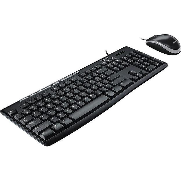 Комплект Logitech Desktop MK200 цвет черный, клавиатура 112 клавиш (8 мультимедиа), USB 1.8м, мышь 1000dpi, USB 1.8м, RTL фото 2