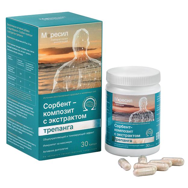 Комплекс Моресил сорбент-композит с экстрактом трепанга ОПТ фото 1