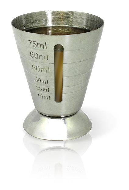 Джиггер 15-75 мл. d=55 мм. h=67 мм. нерж. с делениями VB /1/12/48/ фото 1