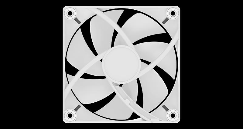 Вентилятор для корпуса Ocypus Delta F12 WH 3 IN 1, 120x120x25mm, 4-PIN PWM, 500-2000 RPM, 29 DBA MAX, HYDRO BEARING фото 4