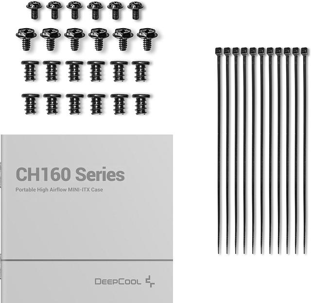 Корпус Deepcool CH160 черный без БП miniITX 7x120mm 2x140mm 1xUSB3.0 audio bott PSU фото 10