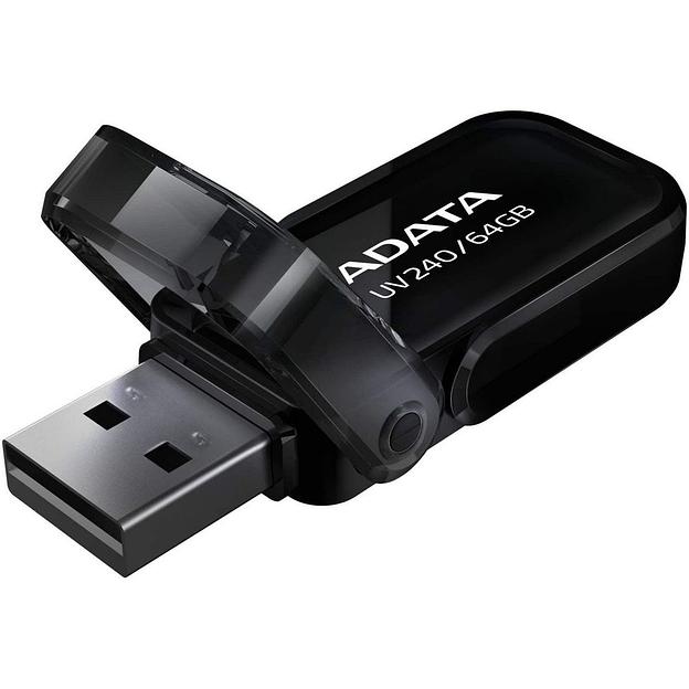 Флеш накопитель 64GB A-DATA UV240, USB 2.0, Черный фото 3