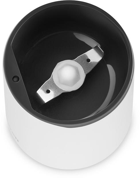 Кофемолка Maxwell MW-1703 200Вт сист.помол.:ротац.нож вместим.:45гр белый фото 2