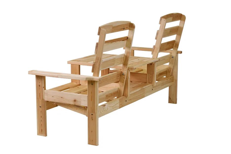 Комплект садовой мебели, деревянный 2-х местный, Тет-А-Тет, опт фото 1
