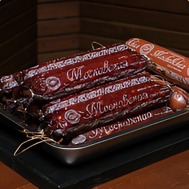 Колбаса варёно-копчёная «Московская» ОПТ фото 1