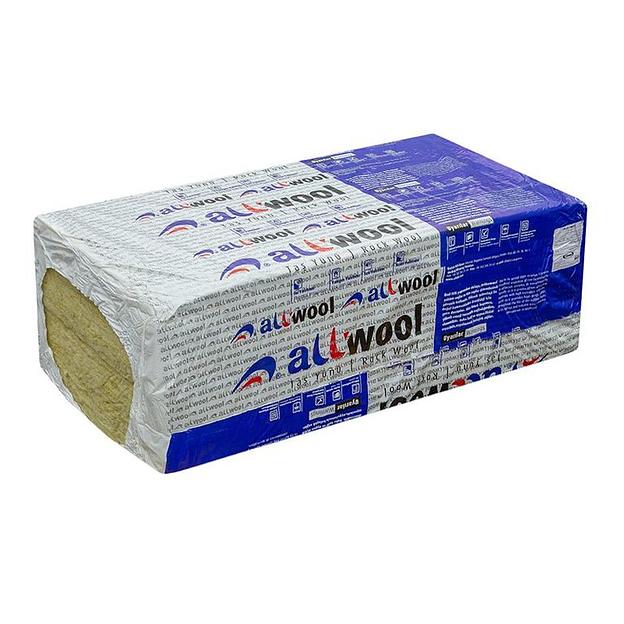 Каменная вата Allwool (600*1200*100мм/1,44м2) 120кг/м3 фото 1