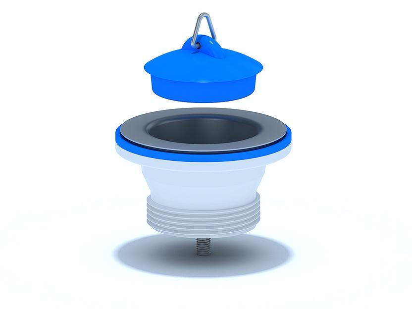 Выпуск АНИ 1 1/2' с пробкой и нержавеющей сеткой фото 1