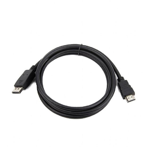 Bion Кабель DisplayPort - HDMI, 20M/19M, однонаправленный конвертор сигнала с DisplayPort в HDMI, 3м, черный [BXP-CC-DP-HDMI-030] фото 1