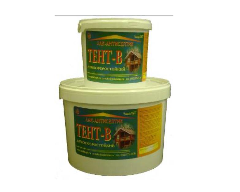 Лак антисептик «ТЕНТ-В» 1 кг ОПТ фото 1