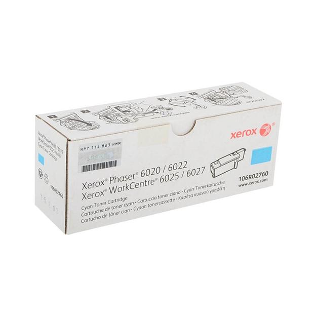 Тонер-картридж стандартной емкости Xerox 106R02760 (голубой) фото 1