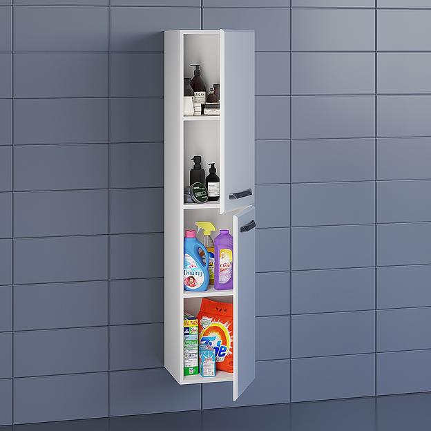 Пенал Uperwood Foster 36*30*160 см, подвесной, белый фото 3