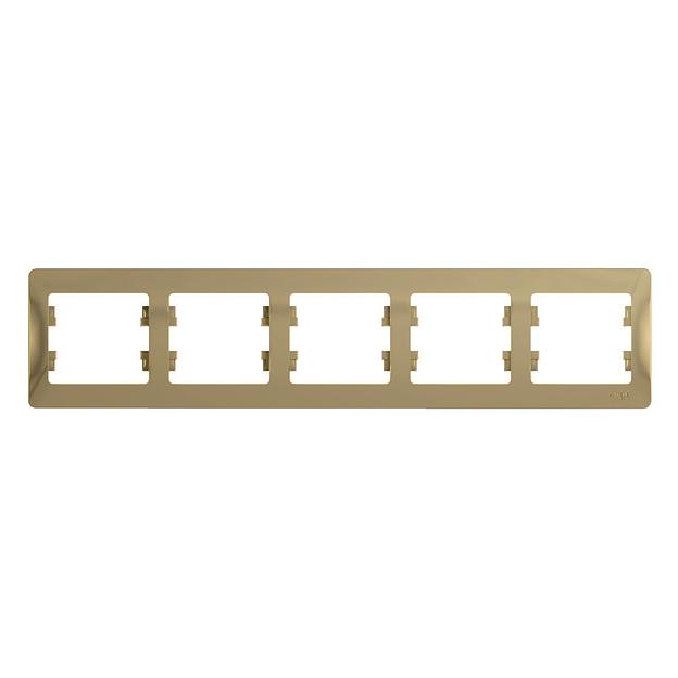 Systeme electric GSL000405 GLOSSA 5-постовая РАМКА, горизонтальная, ТИТАН фото 1