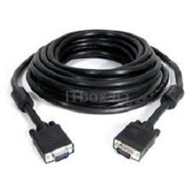 Gembird/Cablexpert CC-PPVGA-30M-B, Кабель VGA Premium, 15M/15M, 30м, черный, тройной экран, феррит.кольца фото 1