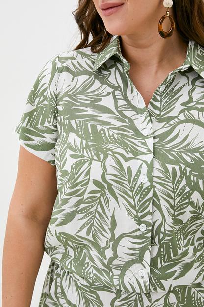 Платье Salma/оливковый принт фото 4