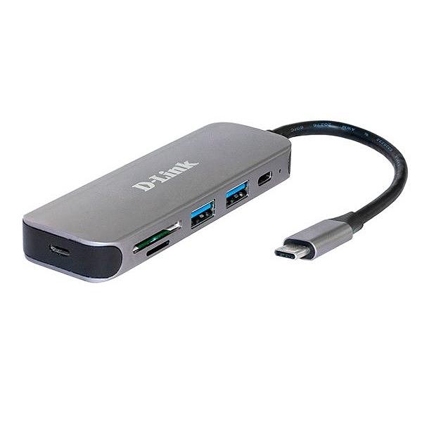 D-Link DUB-2325/A2A Концентратор USB-C, 2xUSB 3.0, 1xUSB-C, слот SD/microSD фото 1