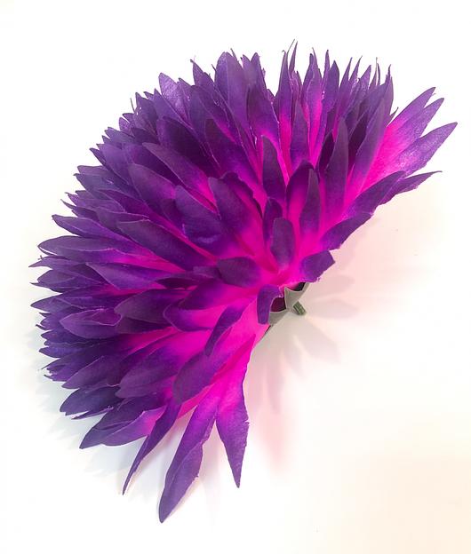 Искусственные цветы Голова астры, нетканный, 23 см, опт фото 1