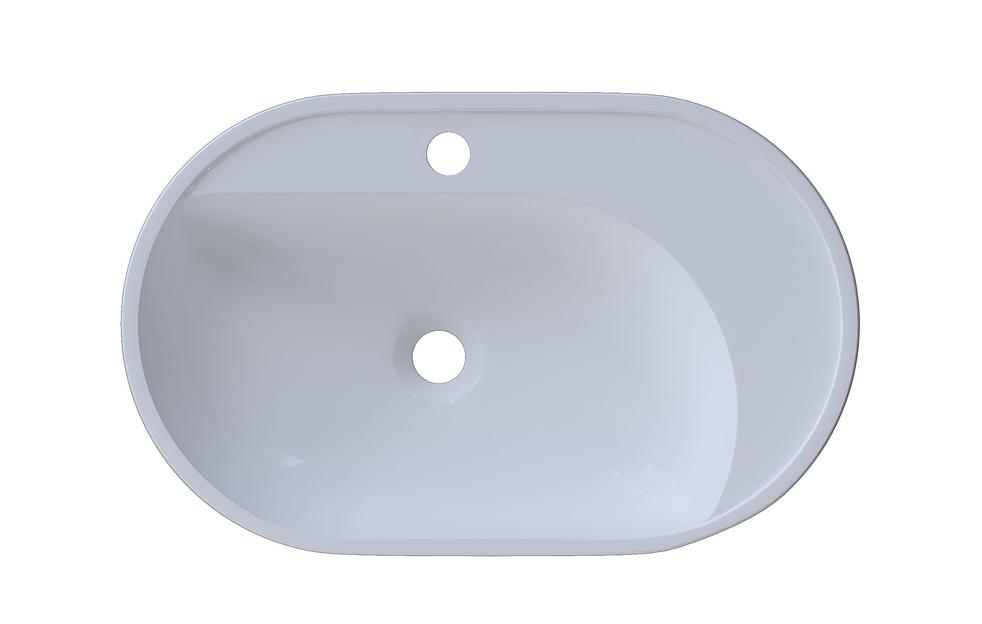 Раковина для ванной накладная Uperwood Luna 60 см, овальная фото 8