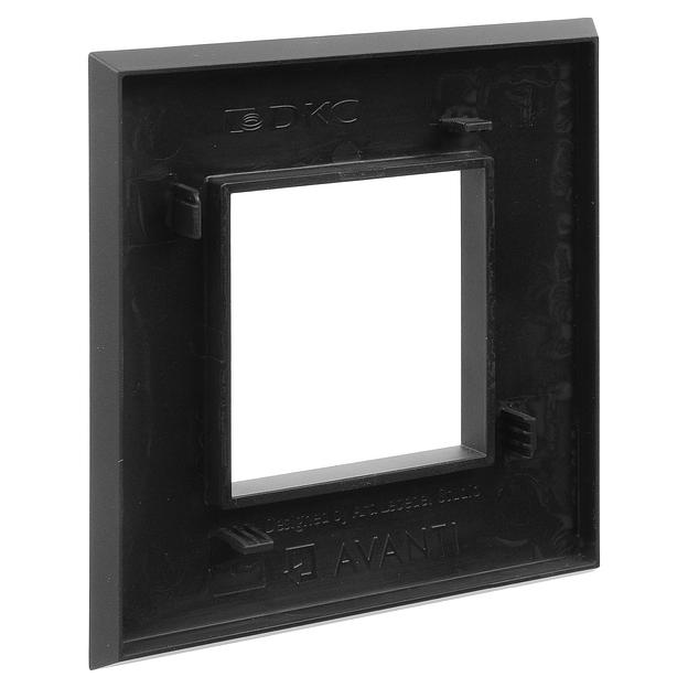 Avanti Рамка ARTLEBEDEV Черный матовый 2 модуля фото 4