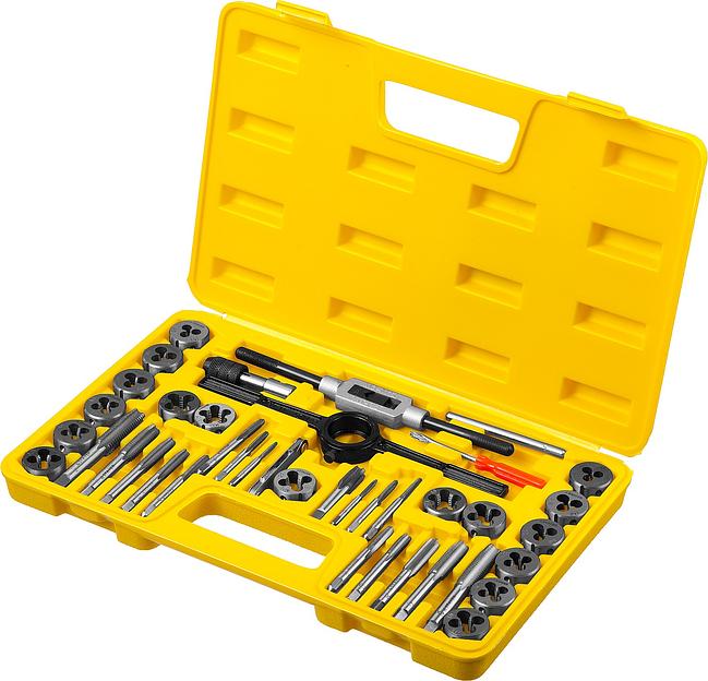 STAYER MaXCut, 40 предметов, инструментальная сталь, набор метчиков и плашек (2805-H40) фото 2