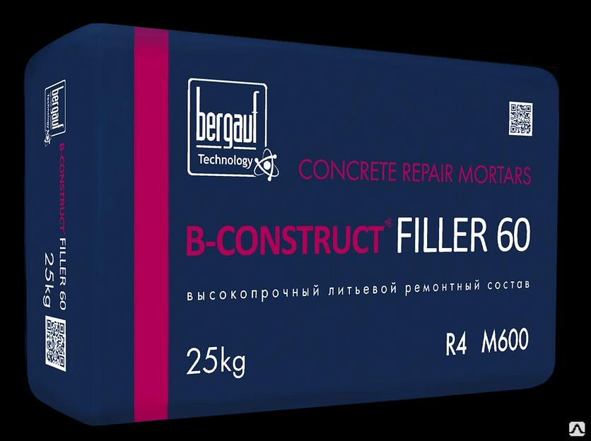 Ремонтная смесь B-Construct Filler 60 ОПТ фото 1