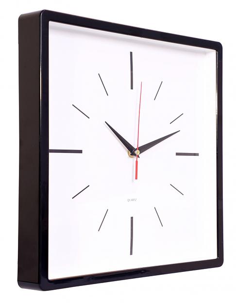 Часы настенные аналоговые Бюрократ WallC-S61P D30см черный фото 2