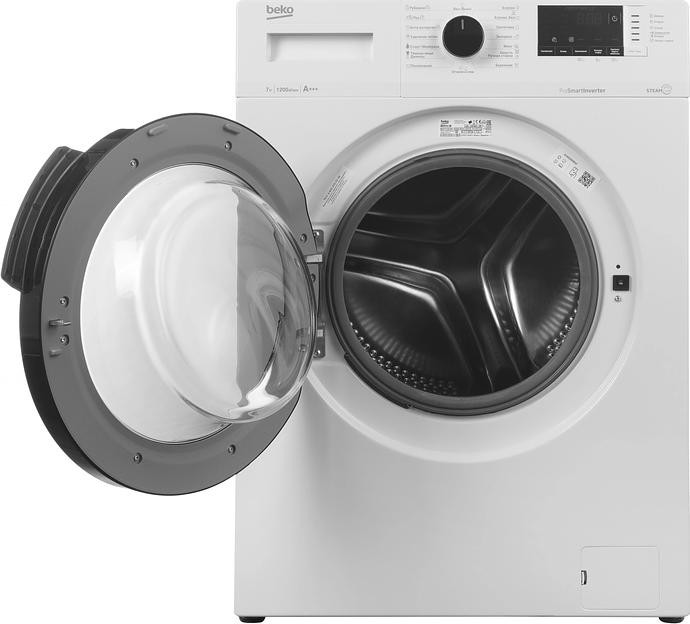 Стиральная машина Beko WSPE7612W класс: A загр.фронтальная макс.:7кг белый фото 2