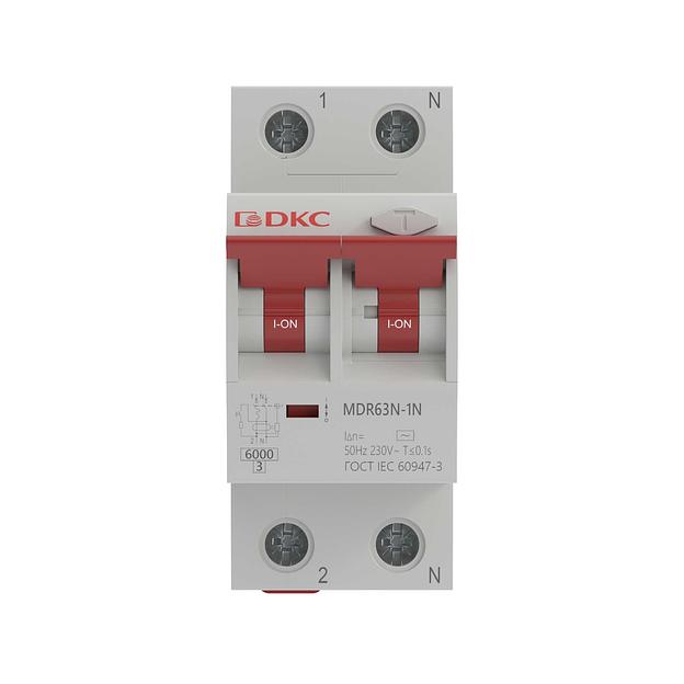 Выключатель автоматических дифференциального тока 2п 40A 30mA MDR63N-1N2C40-A C фото 2