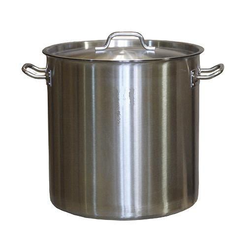 Котел 37 л. нерж. d=36 см. h=36 см. тройное дно с крышк. (индукция) MGsteel /1/ фото 1